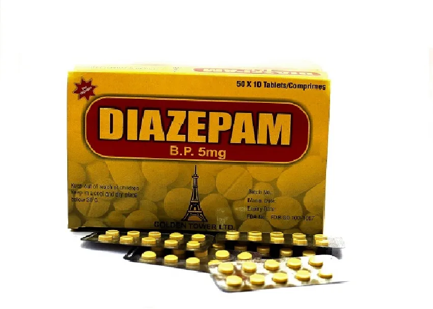 Diazepam product packaging