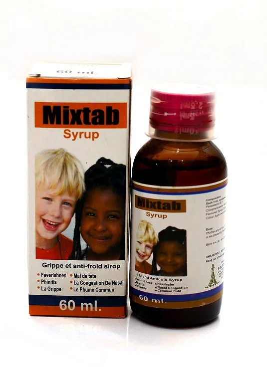 Mixtab Syrup product packaging