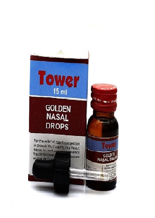 Golden Nasal Drops product packaging